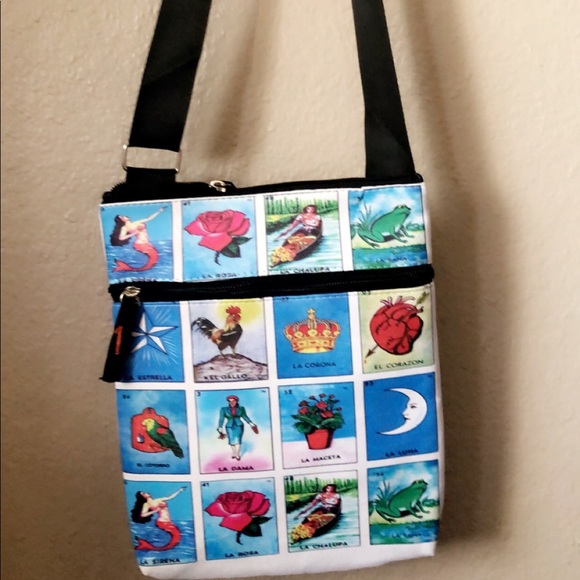 Handbags - Mexican Loteria Cross Body Bag Purse